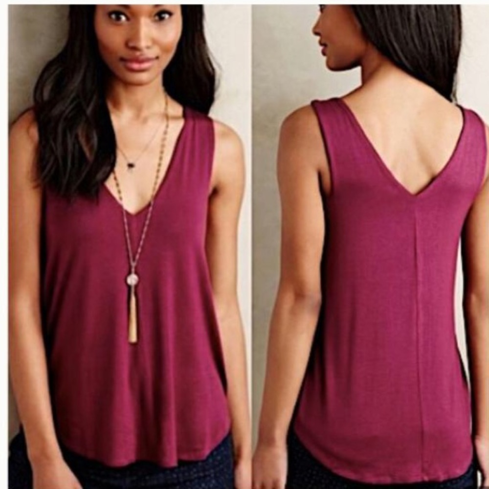 Bordeaux by Anthropologie tank top